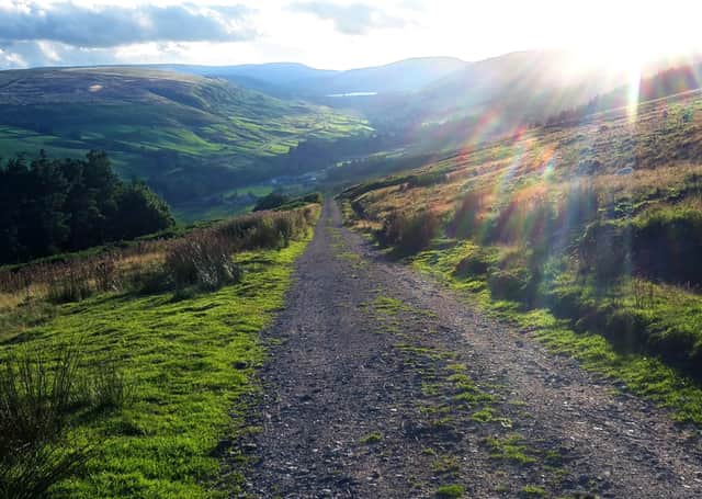 A beautiful sunset towards Scar House, close to the reservoir.