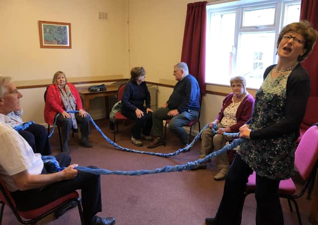 The Dancing for Wellbeing Taster session at the Nidderdale Health and Wellbeing Fair.