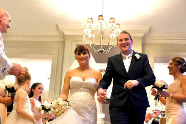 The happy couple, Kirsty and Craig, on their wedding day. Photos courtesy of Ben Jamieson.