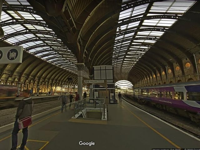 York train station.
