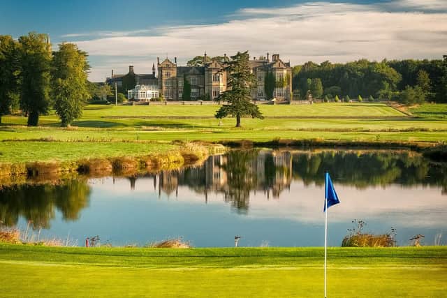 Matfen Hall in Newcastle has a stunning golf course right on its front lawn.