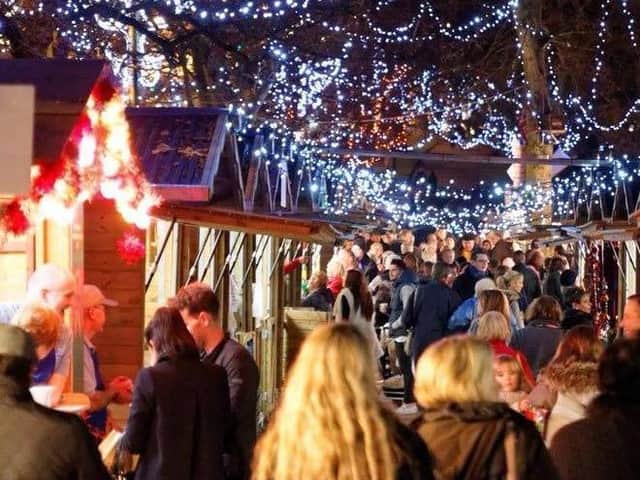 The Harrogate Christmas Market is always hugely popular on Montpellier Hill.