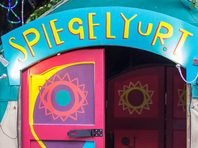 In Harrogate this week - The wonderful Spiegelyurt which is located behind St Wilfrids Church for ten shows in six days.