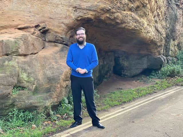Standing for the Harrogate and Knaresborough constituency in the General Election - Kieron George, a member of the Yorkshire Party.