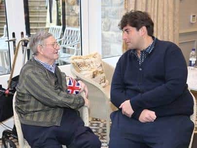 TOWIE's James Argent visited the Harrogate care home last week.