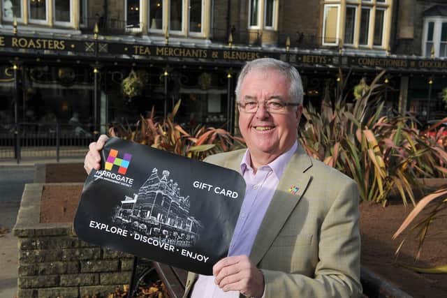 Harrogate BID chair John Fox launches new gift card