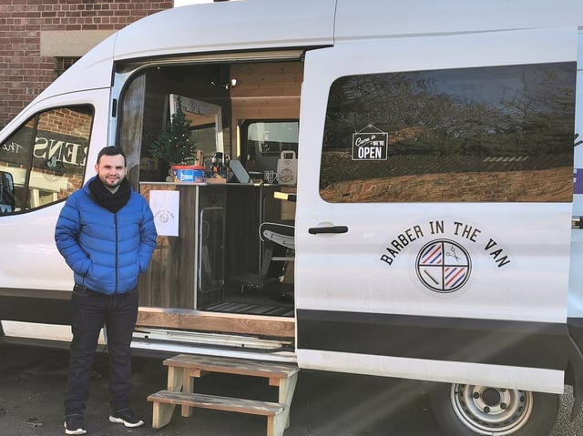 Graham Laybourn, or the Barber in the Van, as he is becoming known, has launched a mobile hairdressing business with a twist, and is passionate about reaching out to residents who may otherwise struggle to access appointments in the centre.