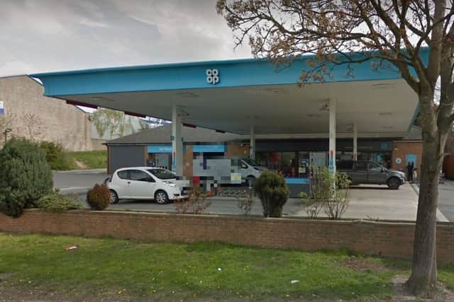 The incident happened at the Co-op petrol station on Ripon Road on September 7 at 9.20pm. Picture: Google.