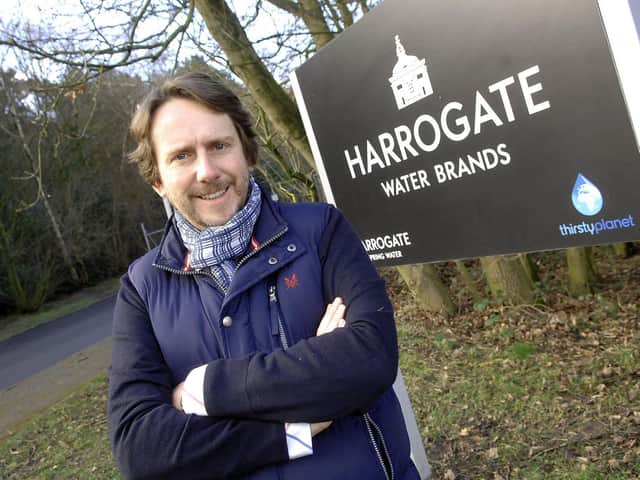 Expansion plans after success - Harrogate Spring Water's managing director James Cain OBE.