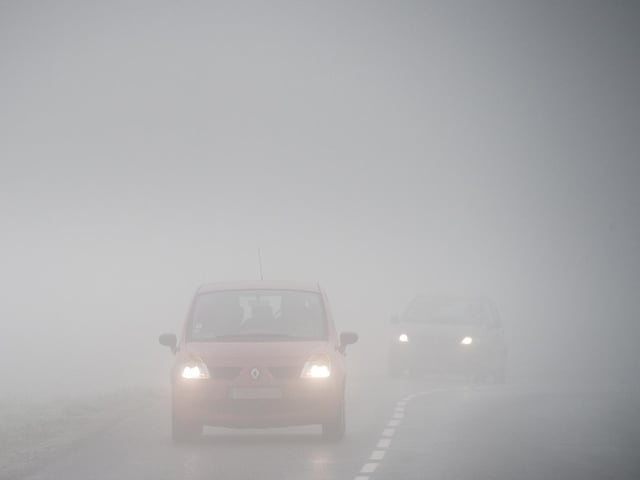 The Met Office has issued a yellow warning for fog from 7pm tonight to 3am tomorrow.
