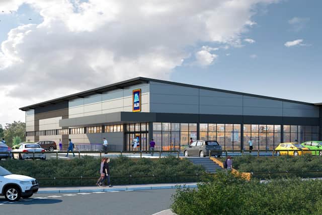 Plans for the new Aldi at Manse Farm in Knaresborough have been submitted to Harrogate Borough Council.