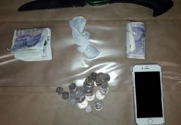 These items were seized by police in Harrogate last week. Picture: North Yorkshire Police.