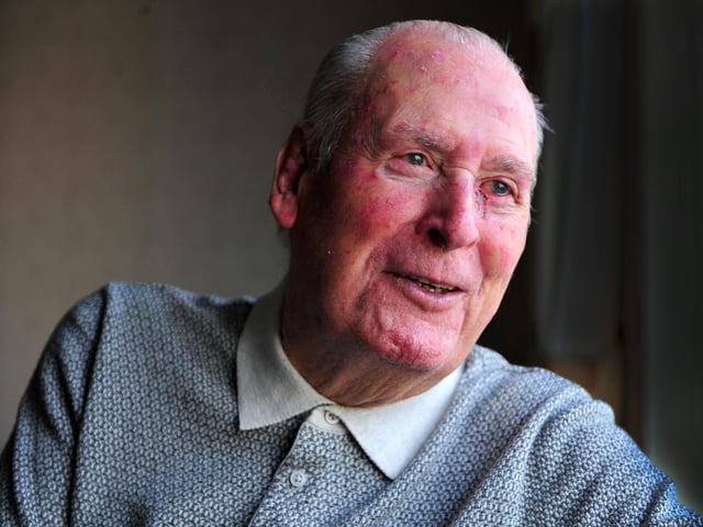 HMS Warspite D-Day veteran Maurice Hammond, GED 93, at his home in Harrogate. (Picture Gerard Binks)