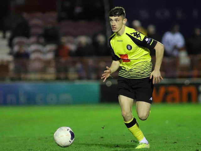 Kian Harratt made his Harrogate Town debut as a substitute at Ebbsfleet United. Picture: Matt Kirkham
