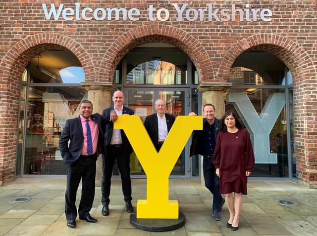 More transparency - The Welcome to Yorkshire board Jas Athwal, Paul Grace, Peter Box, James Mason and Sarah Tahamtani.