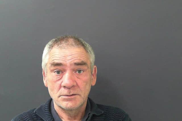 Michael Halligan was arrested after police found a single fingerprint on a tea caddy in one of the homes which was burgled.