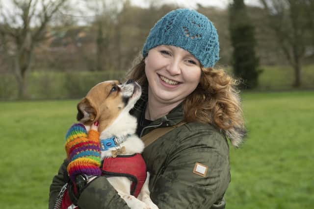 Rose Priestley loves walking Olly, and it's made a big difference to her life as well as Martin's.