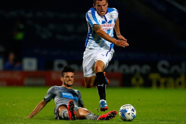 Jordan Sinnott in action for Huddersfield Town against Newcastle United. Picture: Getty Images