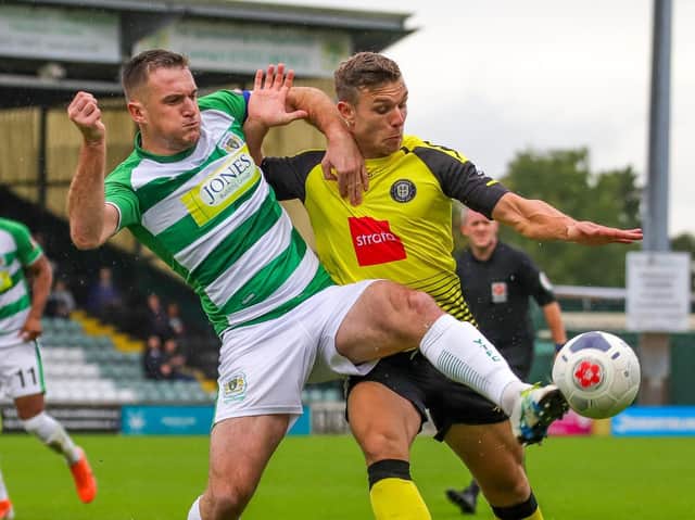 Jack Muldoon was on target in Harrogate Town's 2-1 victory at Yeovil in October. Picture: Matt Kirkham