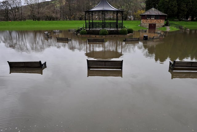 Torrential rain and high winds battered the district.