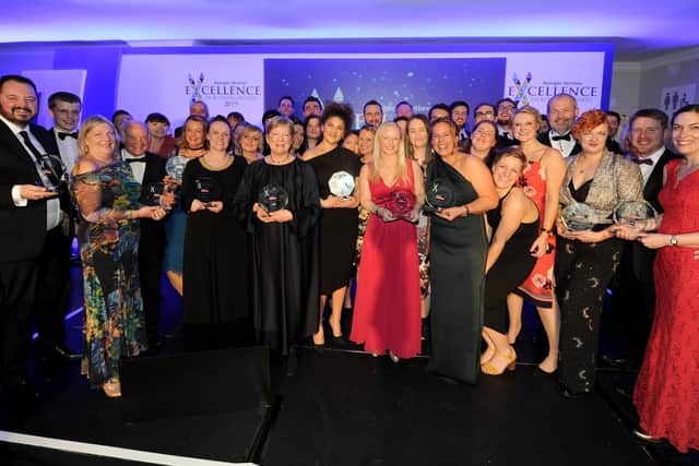 Winners of last year's Harrogate Advertiser Excellence in Business Awards.