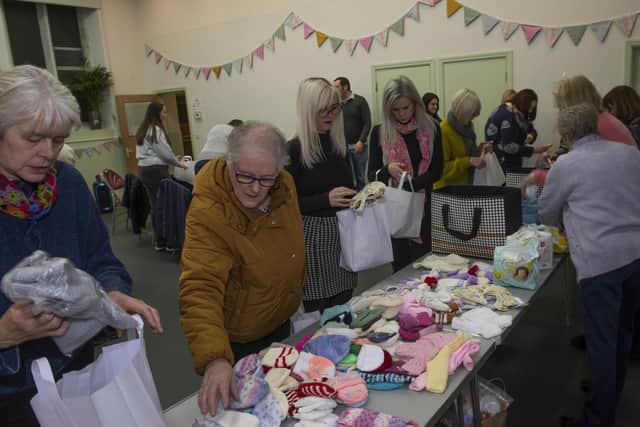 A buzzing hub of the community: the baby bundle appeal at Oatlands Community Centre.