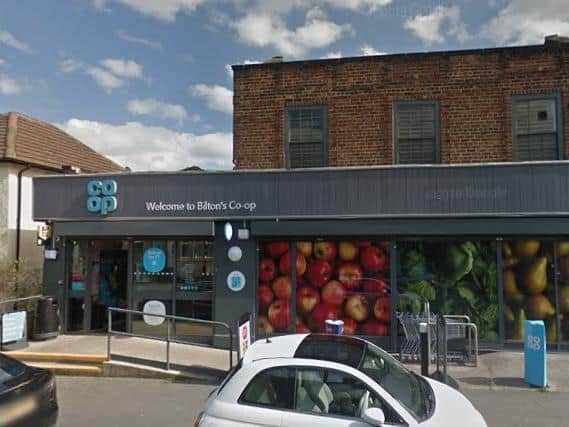 The man stole two bottles of vodka from the Co-op in Bilton.