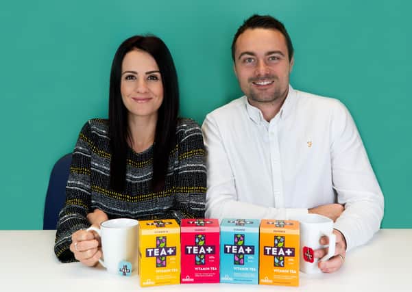 Jade and James Dawson, founders of Harrogate-based TEA PLUS.