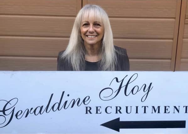 Geraldine Hoy, who has retired from the recruitment business after 30 successful years based in Harrogate.