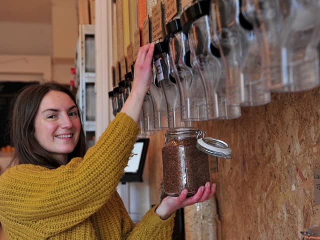 JarFull owner Rebecca Lodge is helping Harrogate shoppers to be more sustainable.