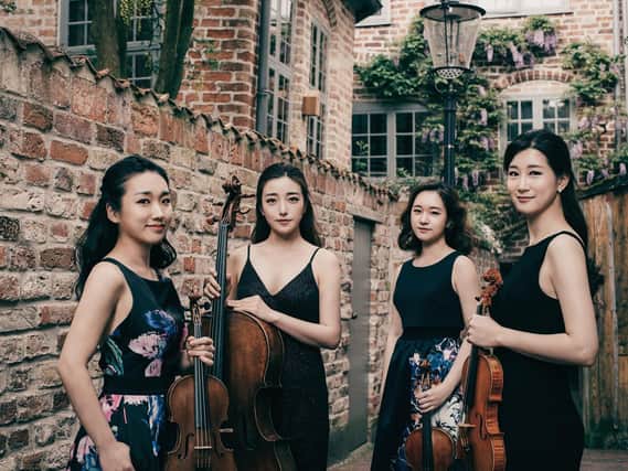 Korean string quartet The Esm Quartet who are playing in Harrogate this weekend.