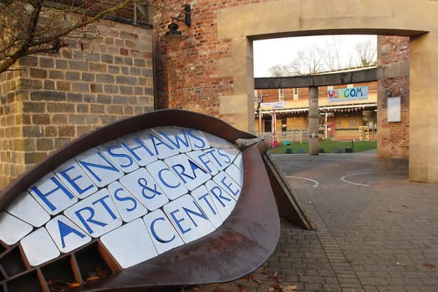 Measures against coronavirus - Henshaws Arts and Crafts Centre in Knaresborough.