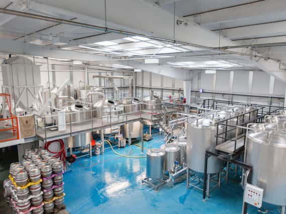 Award-winner - Inside Roosters recently completed 850,000 brewery at Hornbeam Park in Harrogate.