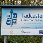 Date: 17th March 2020.
Picture James Hardisty.
Tadcaster Grammar School, posted a notice for parents that the school will be closed to students in Years 8,9,10, and 12 from the end of today due to the Coronavirus.