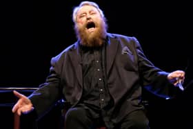 Legendary British actor Brian Blessed on stage at the Royal Hall in Harrogate, Sunday, March 15, for Harrogate Film Festival. (Picture by Edward Fielding)