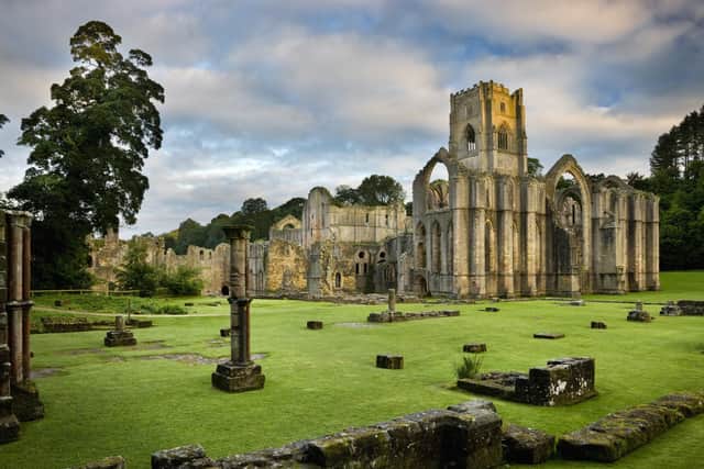 The National Trust have closed gardens and parks in a bid to stop the spread of coronavirus. Pictured is Fountains Abbey in North Yorkshire. National Trust Images/Andrew Bu.