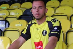 Aaron Martin joined Harrogate Town from Guiseley for a five-figure fee earlier this month. Picture: Harrogate Town