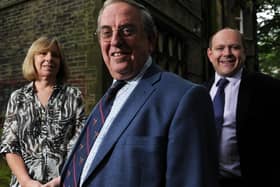 Battle to save a great festival - The late Ian Smith with his son Neil and wife Janet, organisers of the massively successful International Gilbert and Sullivan Festival in Harrogate which is now under threat.