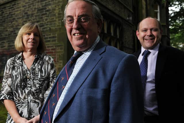 Battle to save a great festival - The late Ian Smith with his son Neil and wife Janet, organisers of the massively successful International Gilbert and Sullivan Festival in Harrogate which is now under threat.
