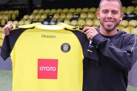 Harrogate Town striker Aaron Martin. Picture: Matt Kirkham