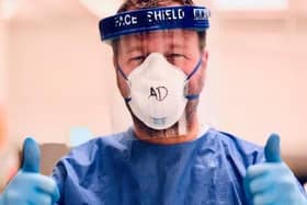 Harrogate Hospital nurse Andy Dennis who helps train fellow staff on how to use PPE safely.