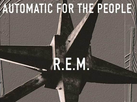 Harrogate event - The cover of REM's selling Automatic For The People album.