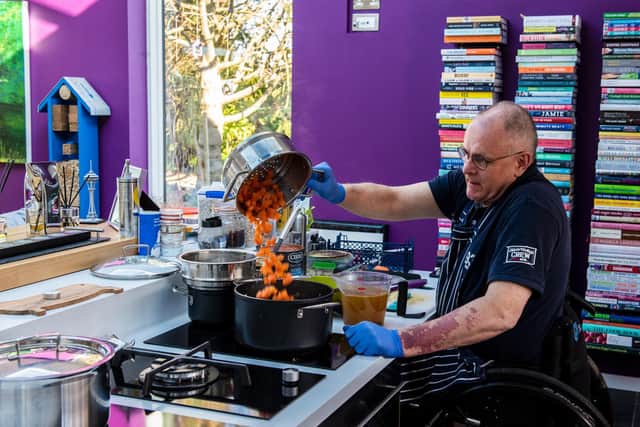 Paul Welch is cooking up a storm to help people during the coronavirus crisis. Picture: Ernesto Rogata.