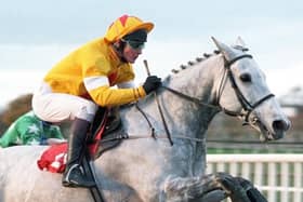 One Man and Richard Dunwoody on their way to winning the Charlie Hall Chase in 1997. Picture: Alan Wright (www.officialphotographersuk.com)