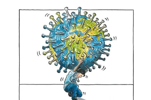 One of Graeme's moving cartoons about the coronavirus crisis.