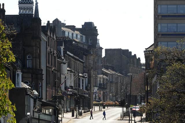 A virtually empty Parliament Street in Harrogate earlier this week. Picture by Simon Hulme