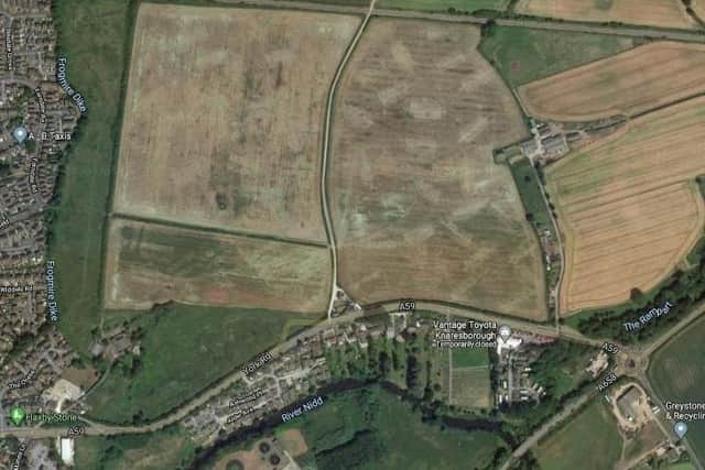 The primary school plan is for land off York Road where more than 1,000 new homes have been given the go-ahead. Photo: Google.