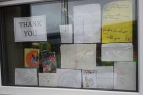 These are some of the messages which have been left for Harrogate Borough Council workers.