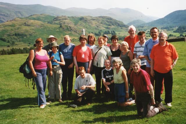 A trip down memory lane: An Open Country walking weekend back in 2001.