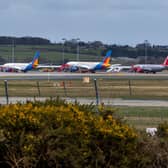 Grounded flights. Picture: JPI Media/ James Hardisty